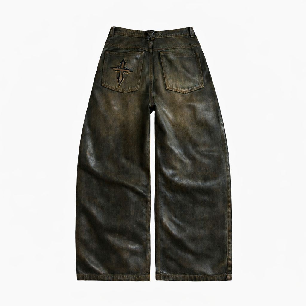 [HAND WAXED BROWN DENIM]