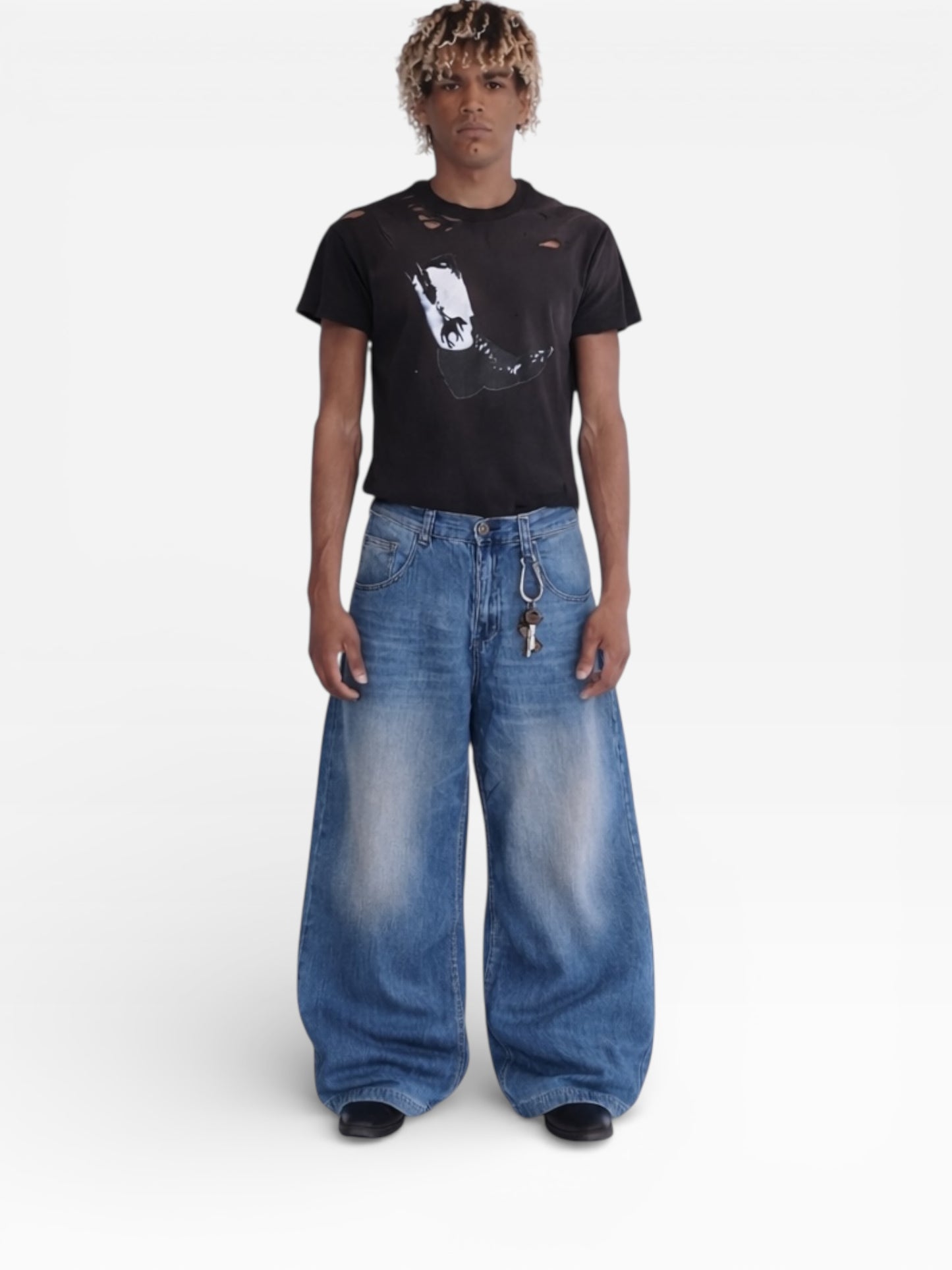 [BLUE MUD WASH DENIM]