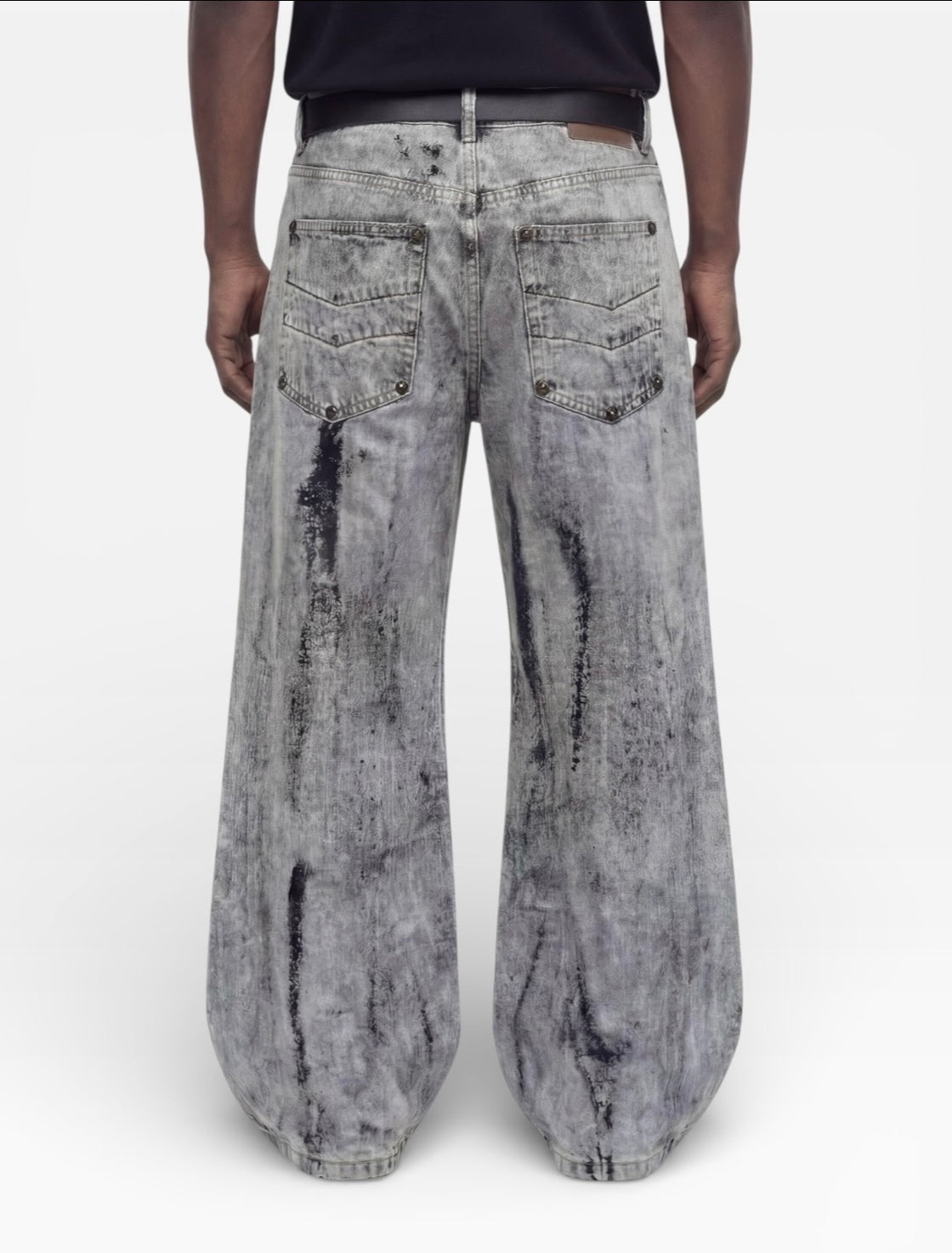 [18OZ JAPANESE BLANCHE LOOSE DENIM]