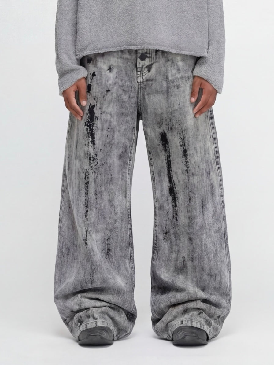 [18OZ JAPANESE BLANCHE LOOSE DENIM]