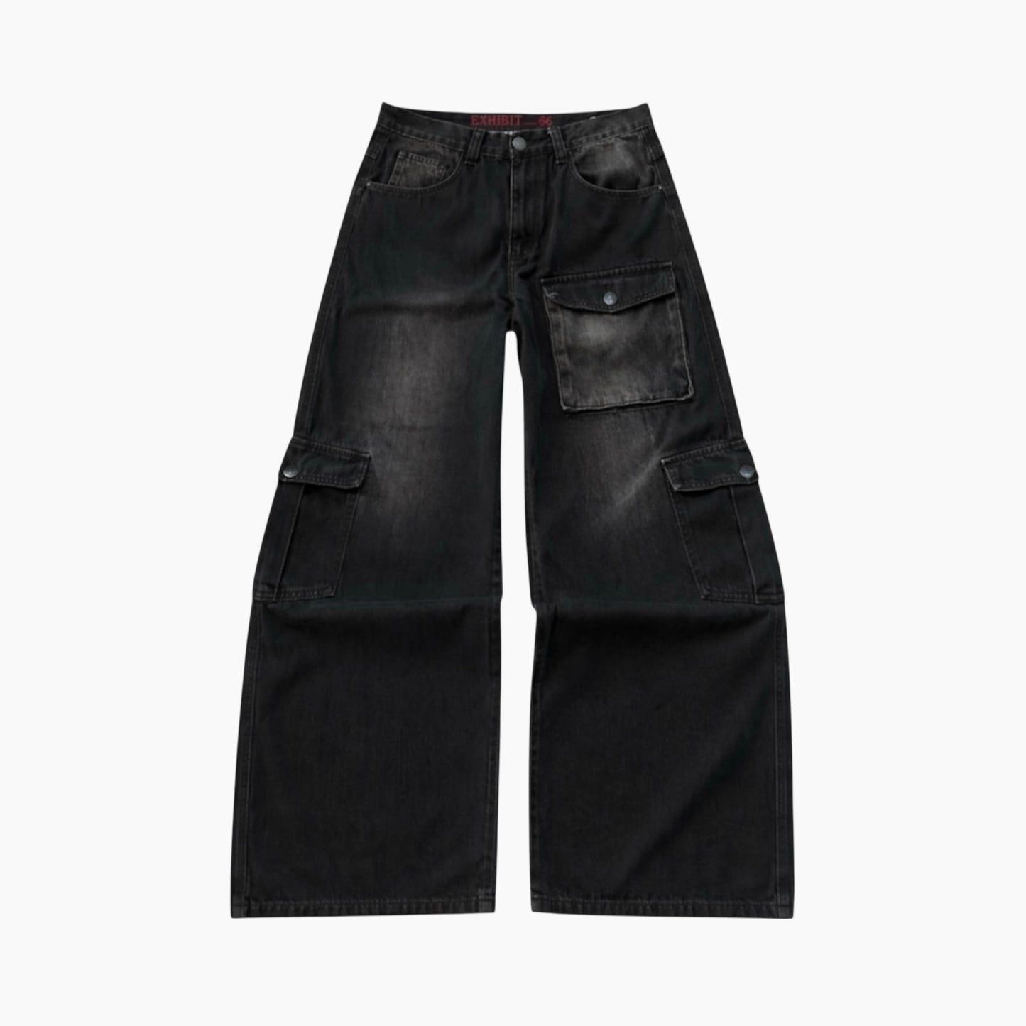 [15OZ BLACK FADED UTILITY ECLIPSE DENIM]