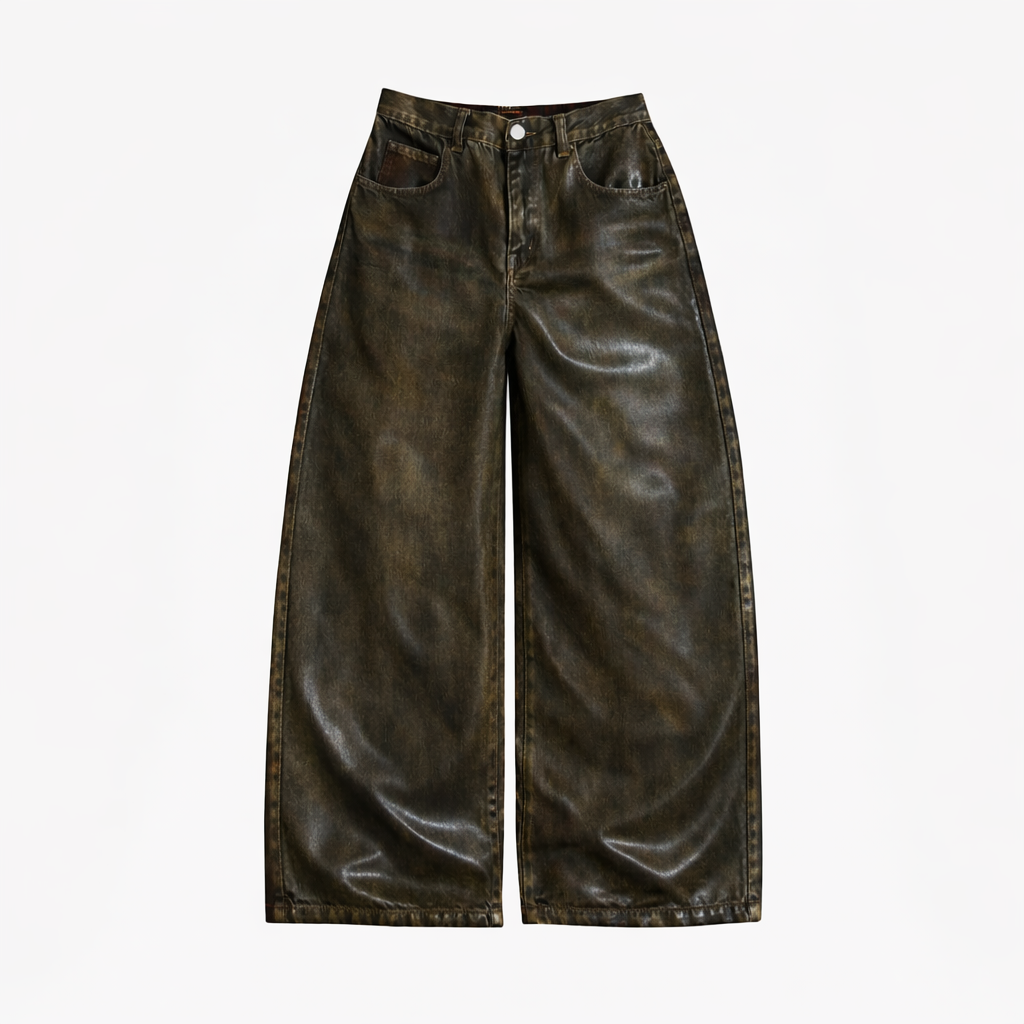 [HAND WAXED BROWN DENIM]