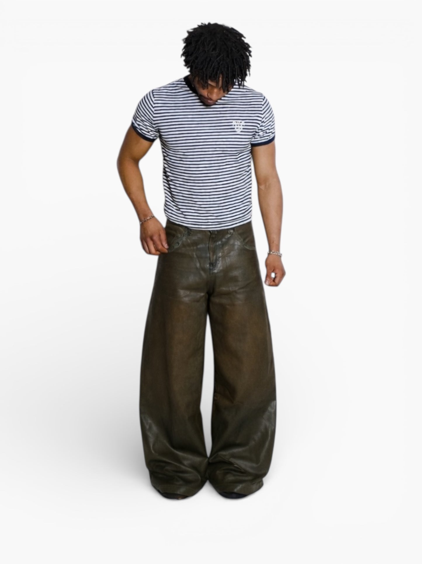 [HAND WAXED BROWN DENIM]