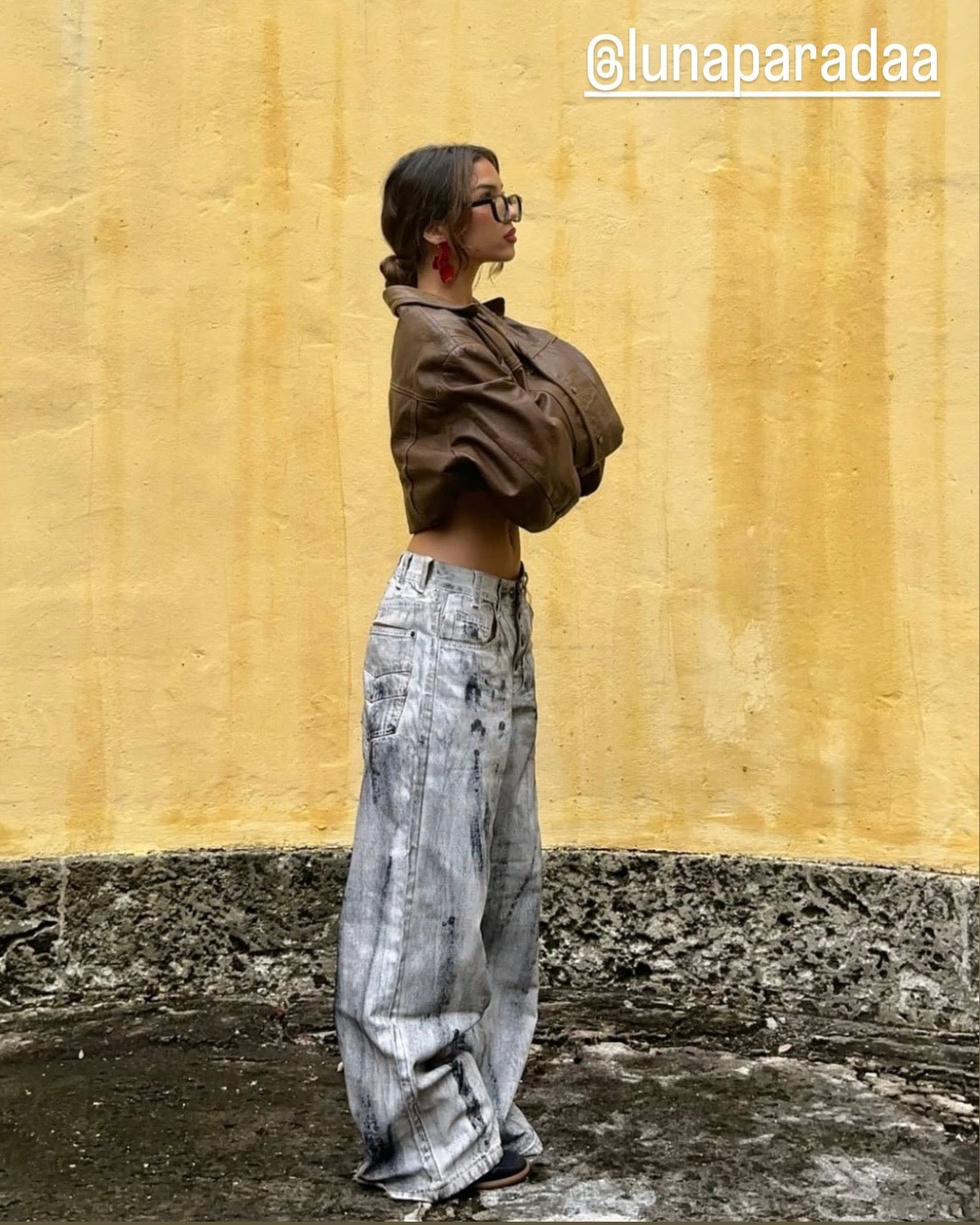 [18OZ JAPANESE BLANCHE LOOSE DENIM]