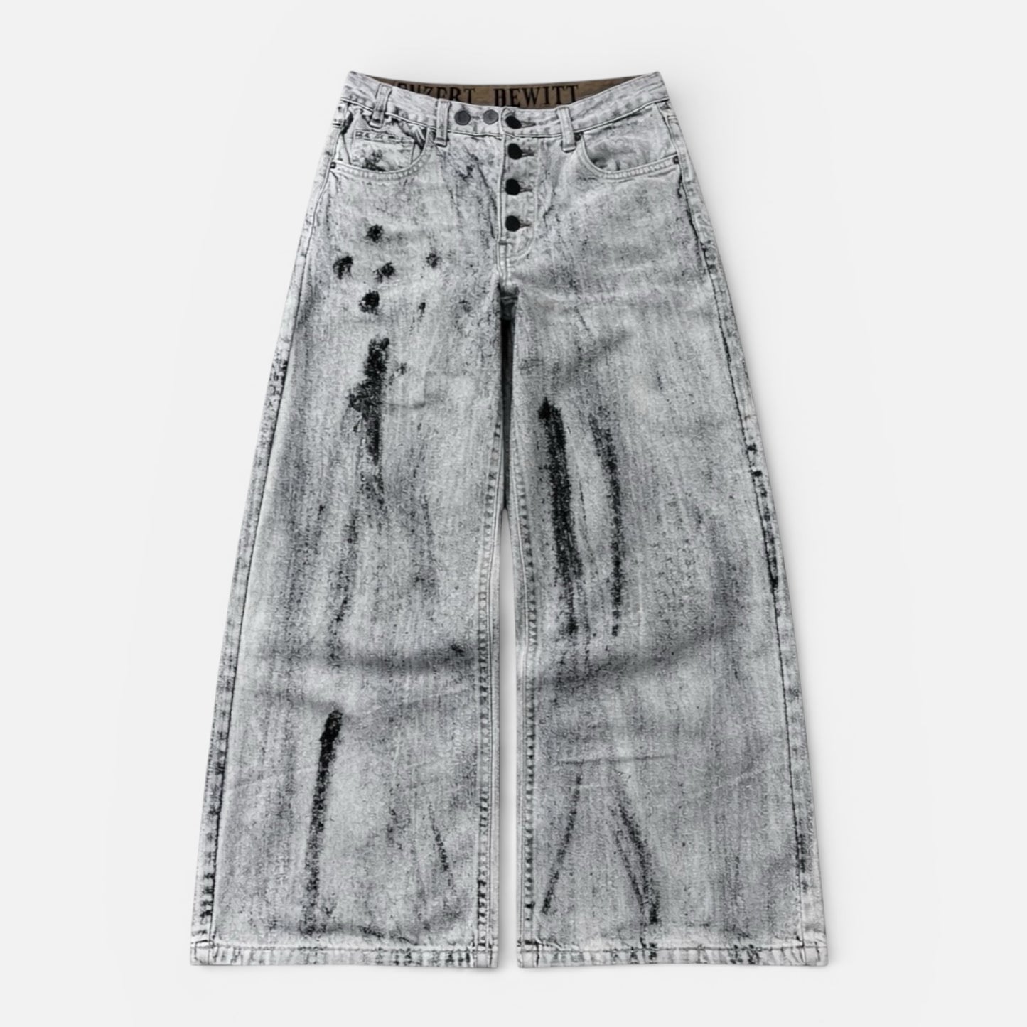 [18OZ JAPANESE BLANCHE LOOSE DENIM]